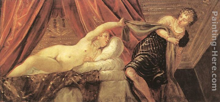 Joseph and Potiphar's Wife painting - Jacopo Robusti Tintoretto Joseph and Potiphar's Wife art painting